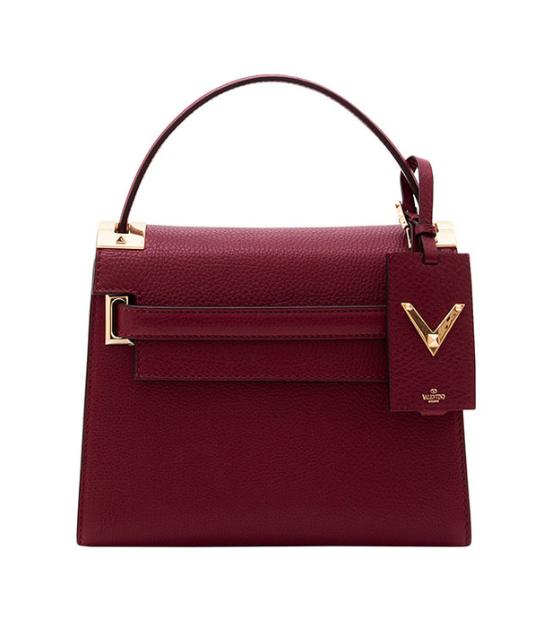 VALENTINO GARAVANI My Rockstud酒紅色提包(附背帶),71,000。